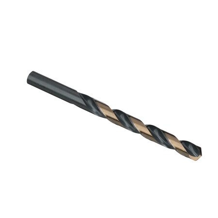 DRILL AMERICA 5/16" HSS Black & Gold Split Point Stub Drill Bit, Contractor Grade KFDST5/16